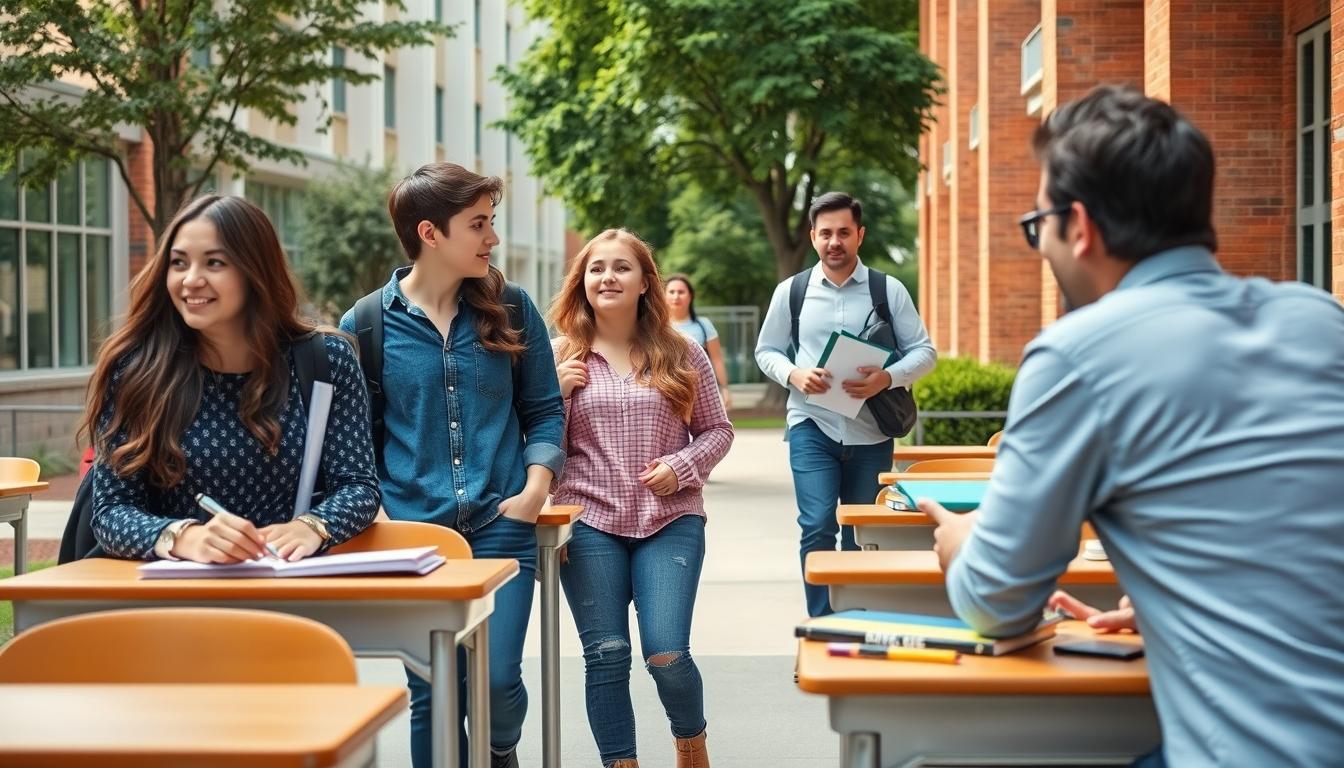 Student preparing for exams with study materials