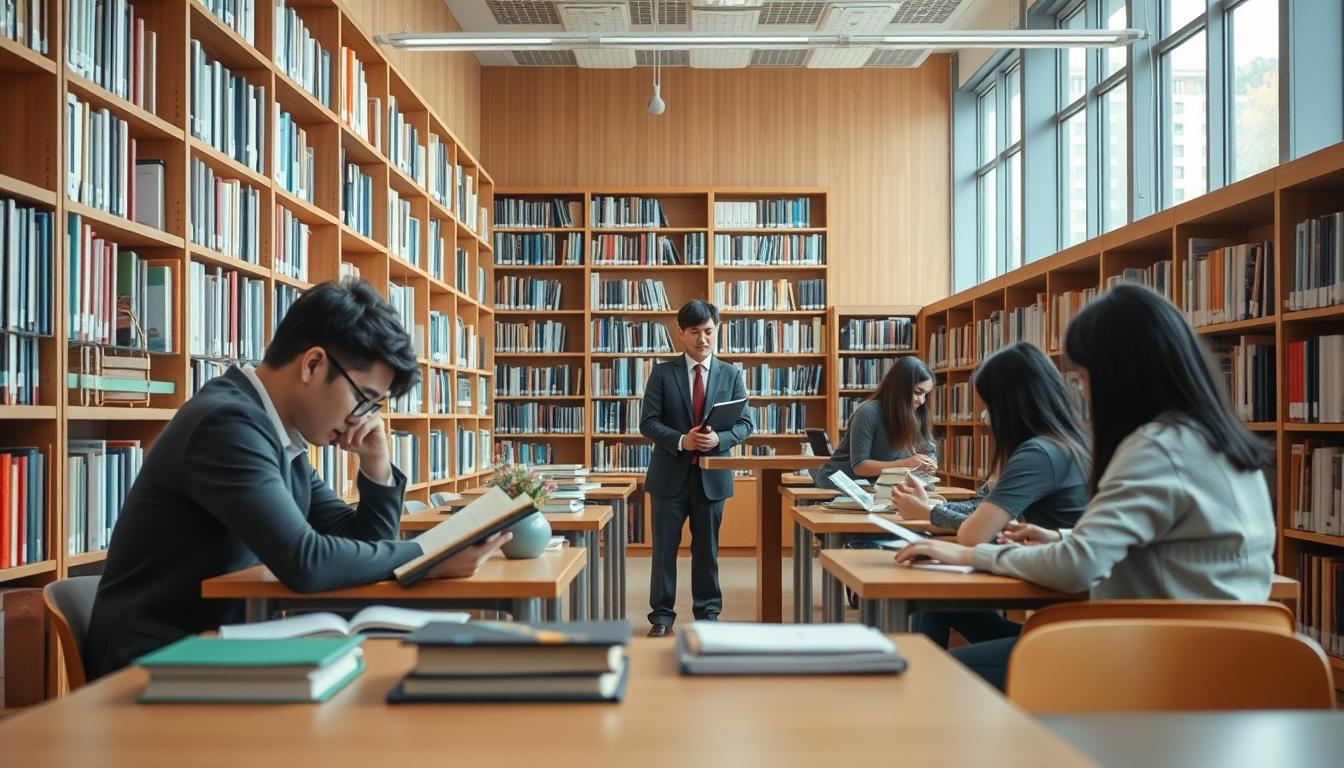 Modern university campus for students